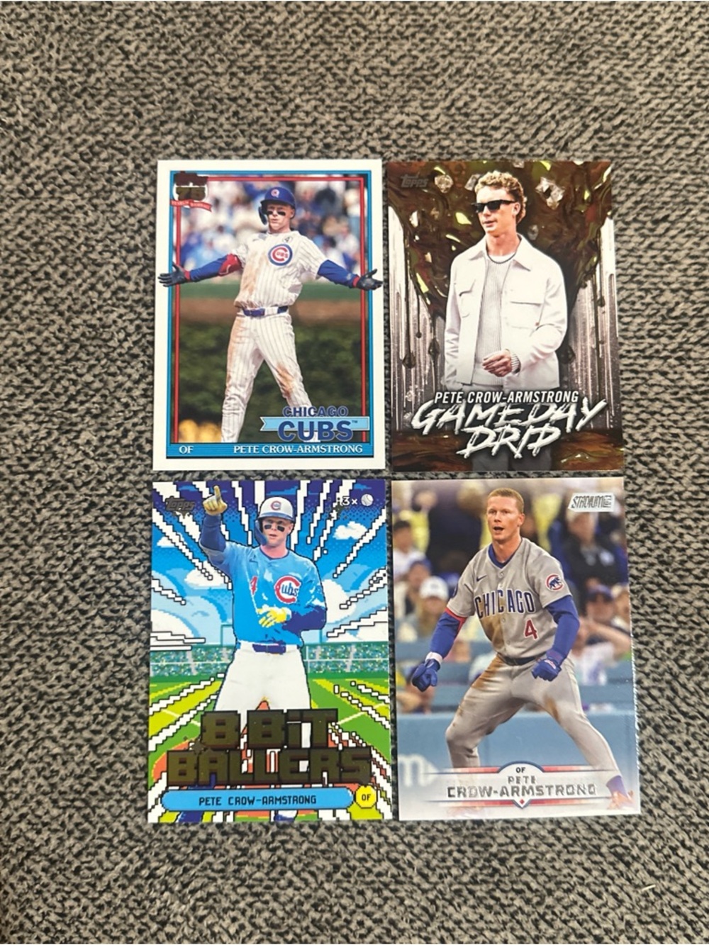 Cubs Pete Crow-Armstrong Lot (4)